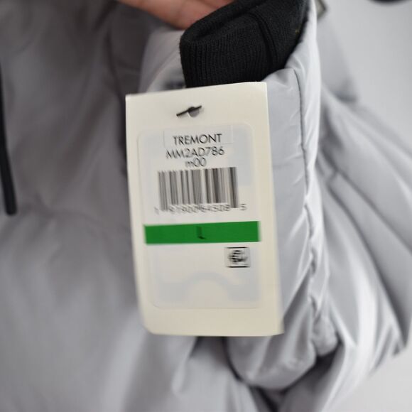 Andrew Marc NWT Tremont Water Resistant Down Quilted Parka Faux Fur Trim Moon L - Picture 6 of 10